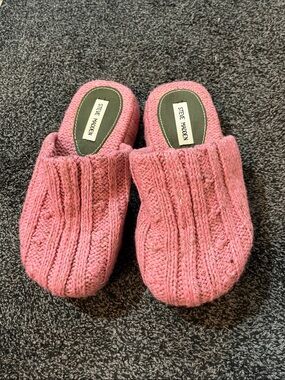Steve Madden Rose Knit Slide Slippers
